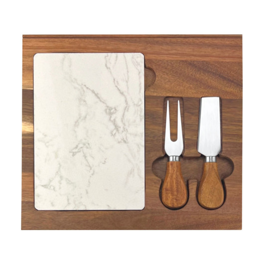 Promotional Marble Cheeseboard & Knife Sets Unbranded